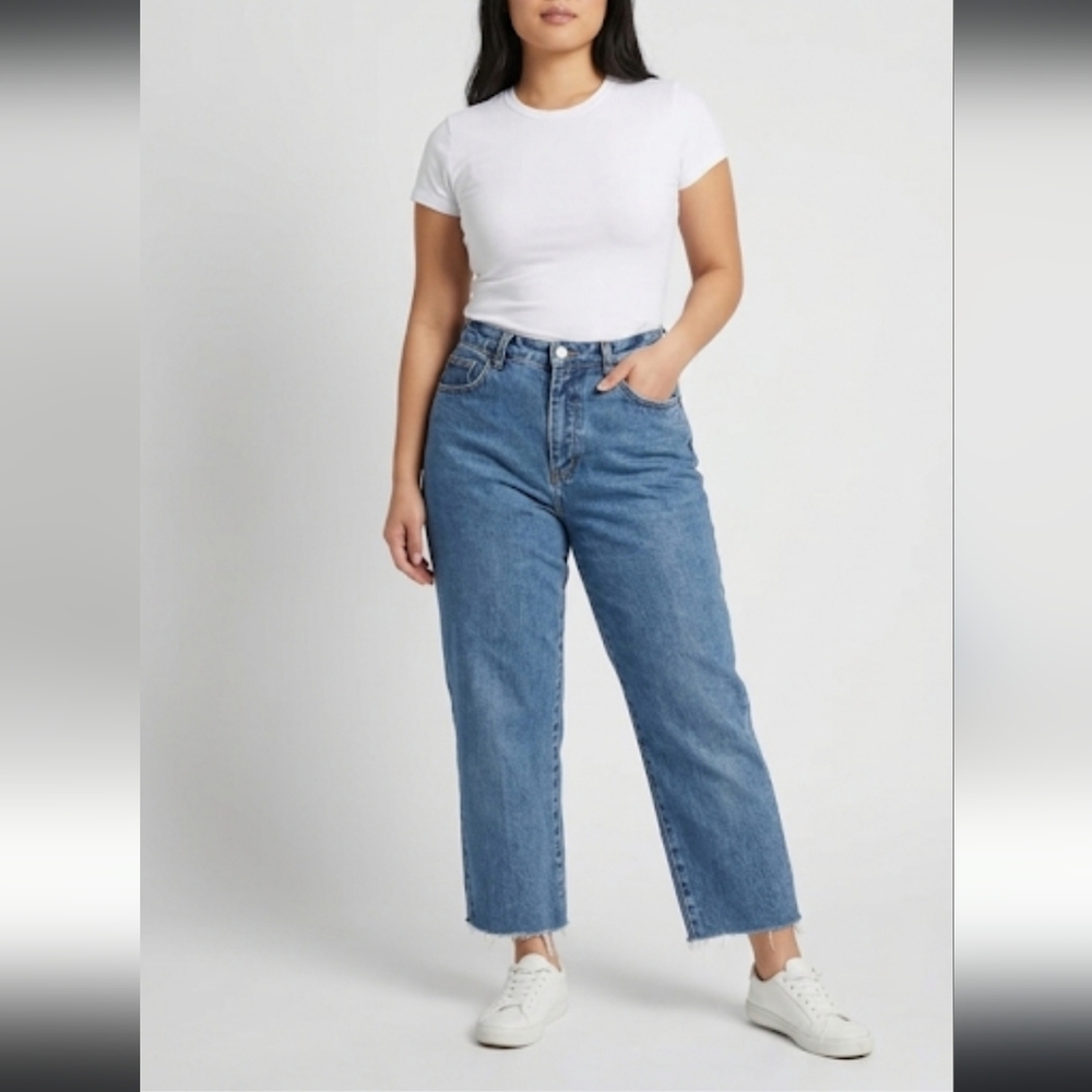 BILL BLASS Women's Jeans Raw Hem Size 10 PETITE